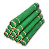 Kit 10 Canudos Formatura Graduação Verde Bandeira Em Camurça