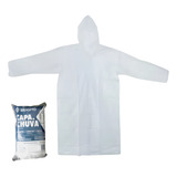 Kit 10 Capa De Chuva Descartável Transparente Brasmo