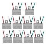 Kit 10 Capacitor 3 Fios 0 7 0 9 Uf X 250 400 V Chapa Tri