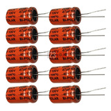 Kit 10 Capacitor Bipolar 47uf 100v Para Driver Com Corneta