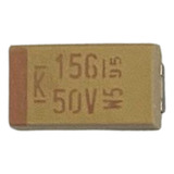 Kit 10 Capacitores De Tantalo 15uf X 50v Smd