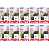 Kit 10 Cartão Memória 32gb Micro Sd Ultra Sandisk Original