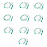 Kit 10 Cateter Nasal Oxigênio Canula De O2 Adulto Silicone