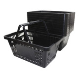 Kit 10 Cesta De Compras Mercado Ou Lojas Cestinha 13l