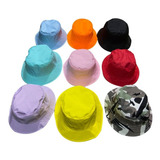 Kit 10 Chapéu Cata Ovo Hat Bucket Hat Infantil Kids Neon