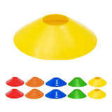 Kit 10 Chapéu Chines Cone 20cm Mini Treino Esporte Funcional