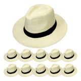 Kit 10 Chapeus Panama