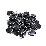 Kit 10 Chaveiro Tag Para Controle Acesso Portaria Cor Preto