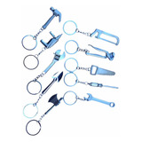 Kit 10 Chaveiros 3d Ferro Metal Profissão Ferramenta Enfeite