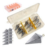 Kit 10 Chumbada Piramide Pesca De Praia 100g 120g Estojo