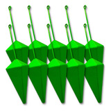 Kit 10 Chumbo Capela Verde Com Haste 150g Chumbada Oficial