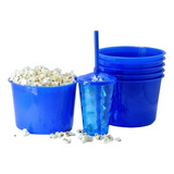 Kit 10 Cinema Balde Pipoca 1 5l Copo Twister 400 Ml festas