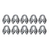 Kit 10 Clips Grampos Leve Inox Cabo De Aço Starfer 1 8 3 2mm