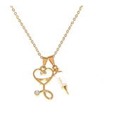 Kit 10 Colares Enfermagem Esteto Seringa Folheado Ouro 18k