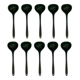 Kit 10 Conchas Silicone Feijão Sopa Cozinha Utensilios