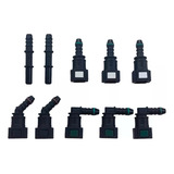 Kit 10 Conector Engate Rápido 8mm Turbo Aspirado Adaptação