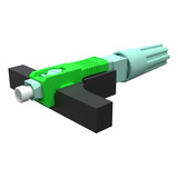 Kit 10 Conector Fibra Óptica Fast Sc Apc Rosca 3 Posições