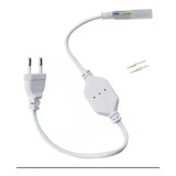Kit 10 Conector Plug Tomada Fonte Mangueira Led Chata Bivolt