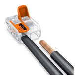 Kit 10 Conectores Emenda Até 6mm 2 Polos P Chuveiro Wago