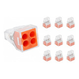 Kit 10 Conectores Engate Permanente Pct 104 0 75mm 4mm 