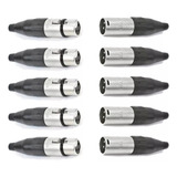 Kit 10 Conectores Xlr