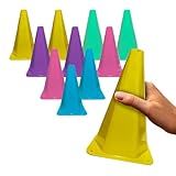 Kit 10 Cones De Agilidade Colorido Para Treino Funcional Cone Demarcatório