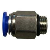 Kit 10 Conexão Conector Pneumática Macho M12 X Tubo 6mm Bsp