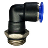 Kit 10 Conexão Pneumática Cotovelo 1 2 Bsp X Tubo 8 Mm