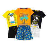 Kit 10 Conjuntos 1 Ao 14 Verão Masculino 20 Peças De Roupa