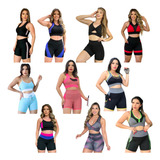 Kit 10 Conjuntos Fitness Roupa Academia Atacado Revenda