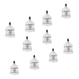 Kit 10 Copos Ventosa De Acrílico Dong Yang Cor Azul N 1
