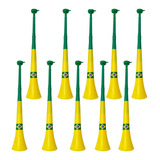 Kit 10 Cornetas Vuvuzela Torcer Jogo Do Brasil 7 De Setembro