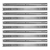 Kit 10 Corrediça Telescópica 45cm Para Gaveta Trilho 5 Pares