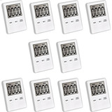 Kit 10 Cronômetro Timer Digital Imã Alarme Cozinha Academia