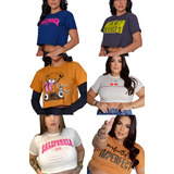 Kit 10 Cropped Algodao
