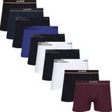 Kit 10 Cueca Boxer Lupo Box Microfibra S Costura Lupo Adulto