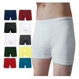 Kit 10 Cueca Boxer Sem Costura Microfibra Poliamida Selene