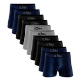 Kit 10 Cueca Boxer Zorba 781 Original Em Algodão Sem Costura