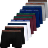 Kit 10 Cueca Lupo Box Boxer Cotton Algodão Original Com Nf