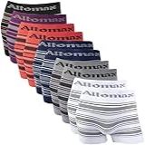 Kit 10 Cueca Microfibra Boxer Sem Costura Altomax Sortido Tamanho GG Cor Sortida