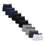 Kit 10 Cuecas Box Boxer Lisa Algodão Cotton Ótima Qualidade