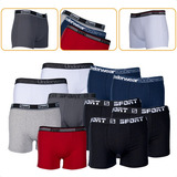 Kit 10 Cuecas Box Boxer Lisas Masculino Atacado Revenda Top