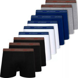 Kit 10 Cuecas Box Boxer Lupo Adulto Masculina Algodão 523
