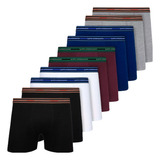 Kit 10 Cuecas Box Lupo Algodão Boxer Masculina Cotton 523