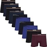 Kit 10 Cuecas Boxer Lupo Microfibra Box Sem Costura Adulto Masculino 436 BR Alfa M Regular Multicor Sem Branco 
