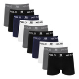 Kit 10 Cuecas Boxer Microfibra Polo Wear