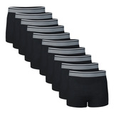 Kit 10 Cuecas Boxer Plus Size Masculina Algodão Conforto