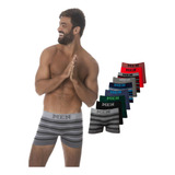 Kit 10 Cuecas Boxer Sem Costura Masculina Básica Atacado