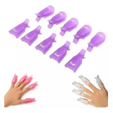 Kit 10 Dedeiras Para Unhas Remoção De Gel Acrigel Fibra Gel