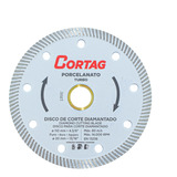 Kit 10 Disco Corte Porcelanato Diamantado Turbo 110mm Cortag